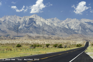 Blick zur Sierra Nevada in Kalifornien 2012